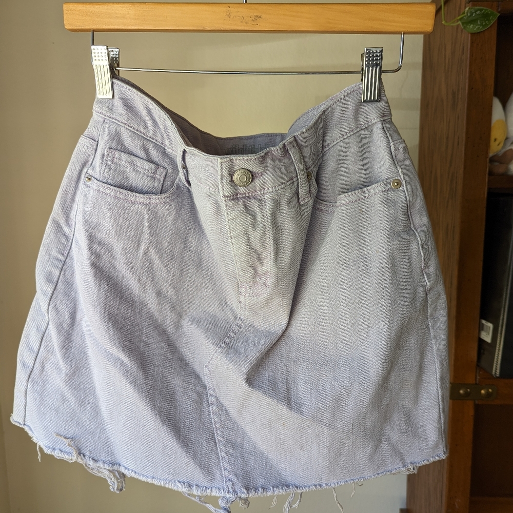 Wild Fable Pastel Purple Denim Skirt